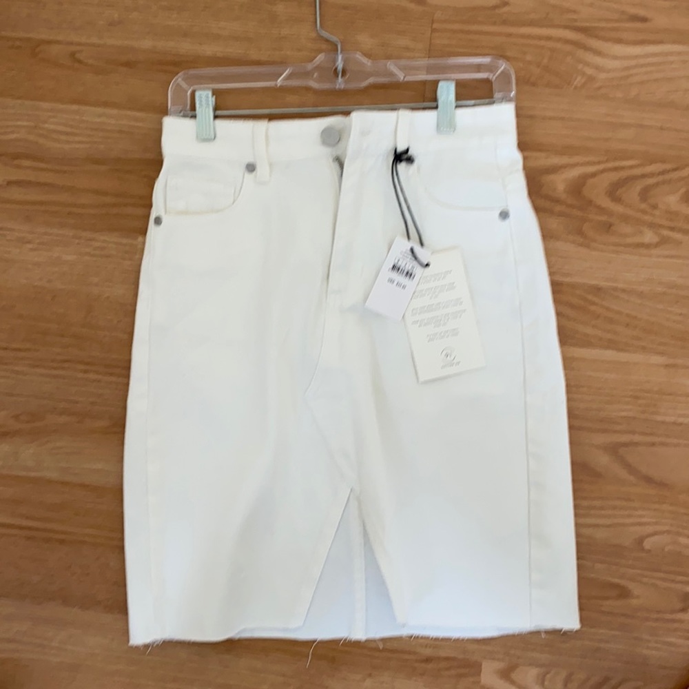 Cotton On white denim skirt size 4